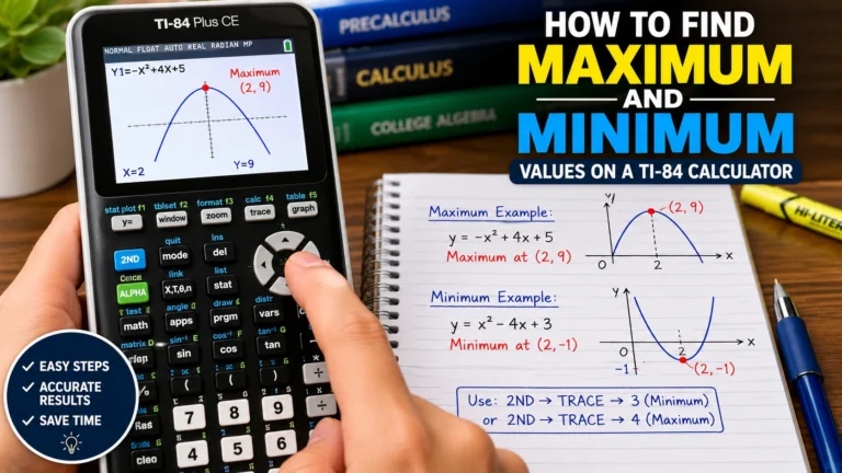 How to Find Maximum and Minimum Values on a TI-84 Calculator