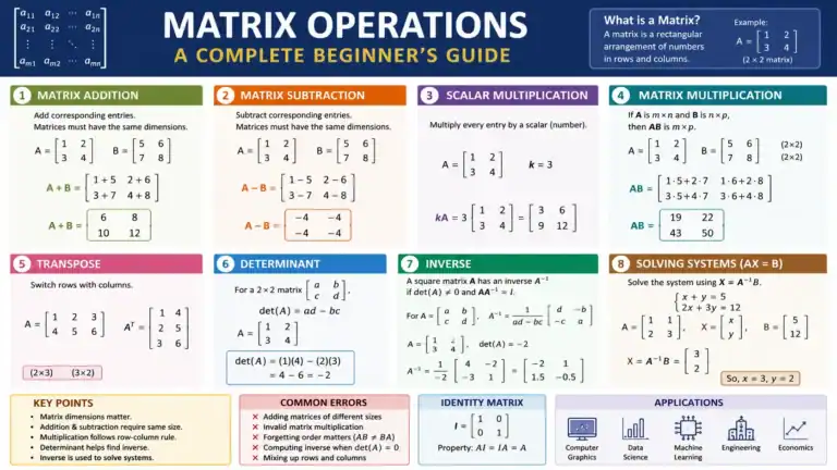 Matrix Operations Explained: A Complete Beginner’s Guide