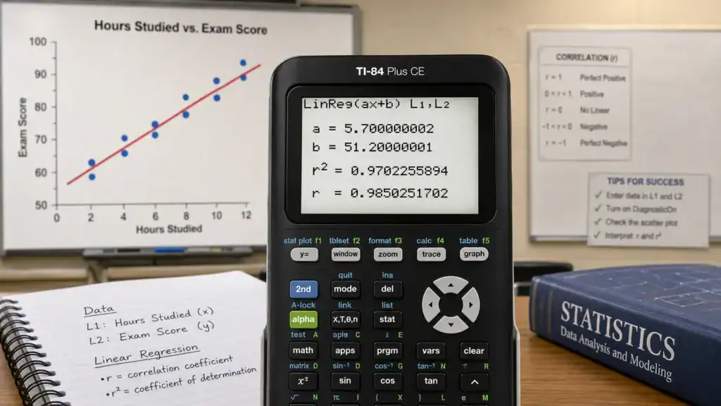 TI-84 Correlation Coefficient: How to Calculate r and r² Easily